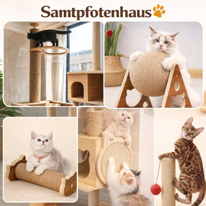 samtpfotenhaus Sisalseil für Kratzbaum