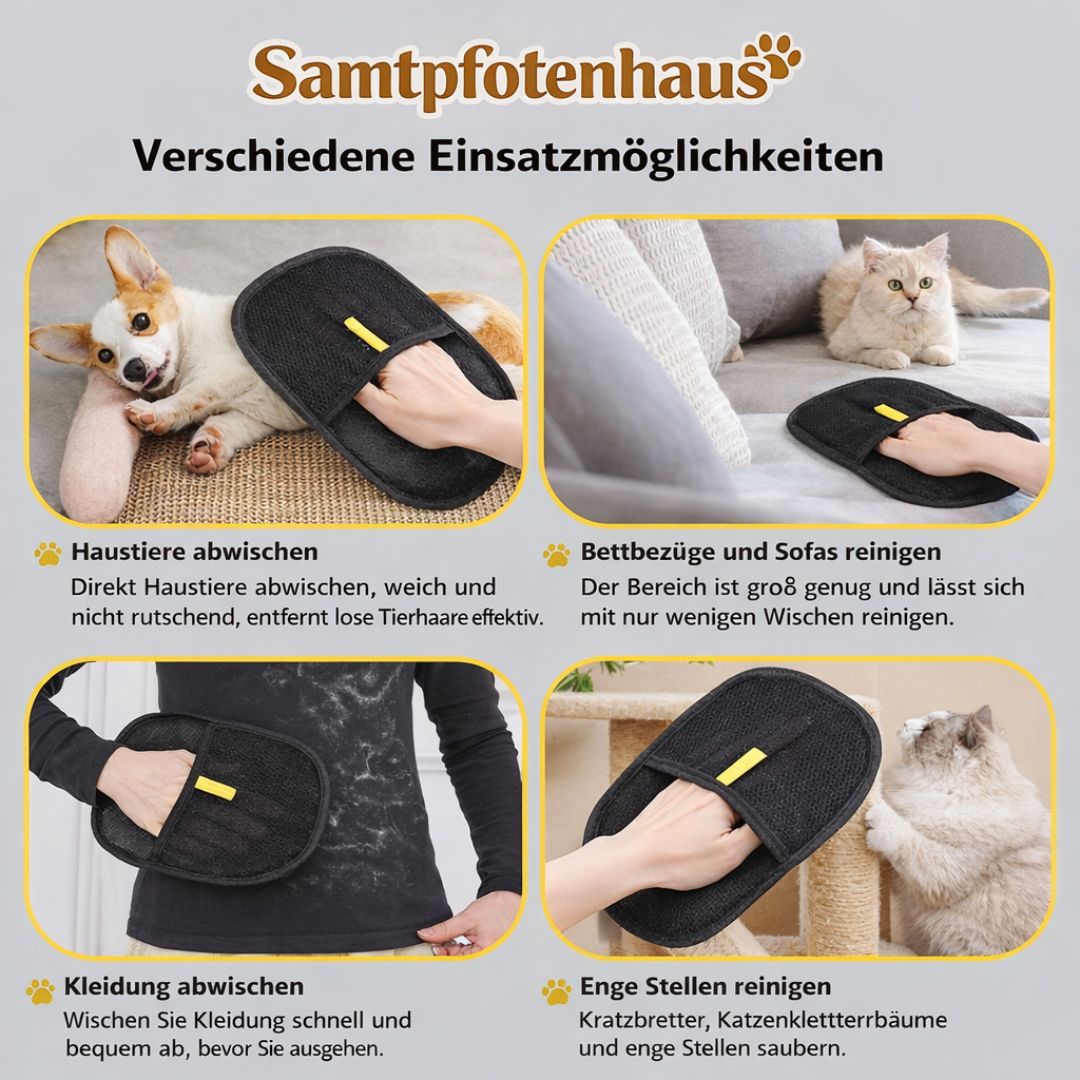 samtpfotenhaus Tierhaarentferner-Handschuhe
